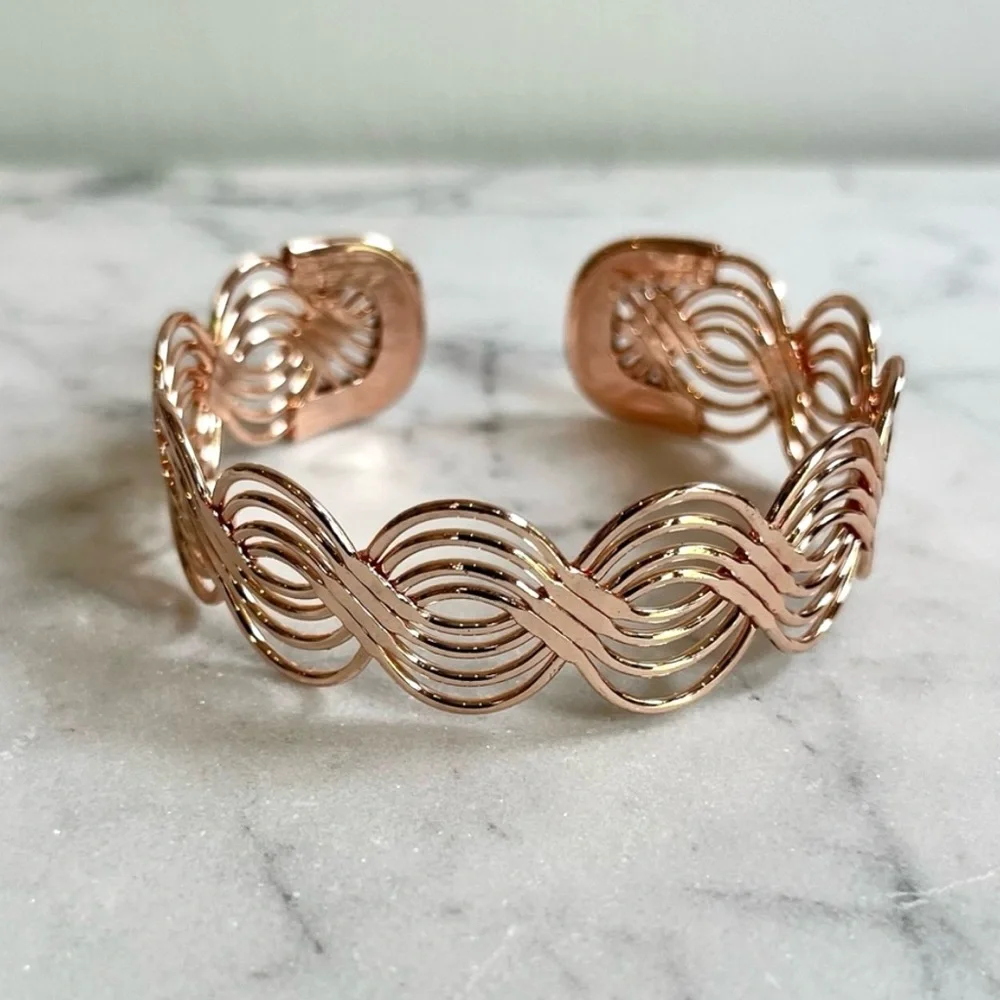 Plunder Rose Gold Cuff Bracelet